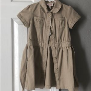 Cat & Jack Tan SafariDress size little girls 4.